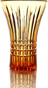 10634968 Гусевской Хрустальный Завод им. Мальцова Ваза для цветов "Императорская" "Медовый спас" Хрусталь