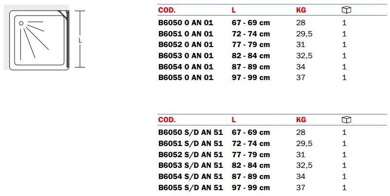 INDA® Душевая кабина из стекла с откидной дверцей Sim sun-id-1449580 - Вид №5