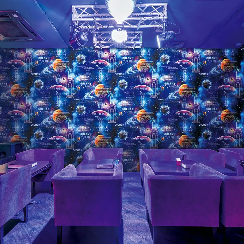 Обои флизелиновые Erismann Magic travel синие 1.06 м 3725-2 STLM-2180610 - Вид №3