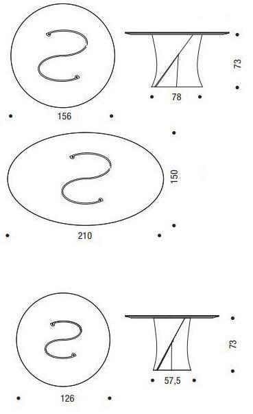 MDF Italia Круглый мраморный стол sun-id-1501218 - Вид №3