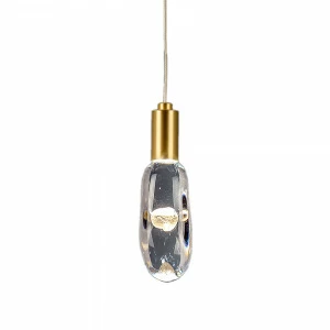 Люстра подвесная H 19 см золото Frezia Light 120140 FREZIA LIGHT ДИЗАЙНЕРСКИЕ 00-3953653 Золото;прозрачный