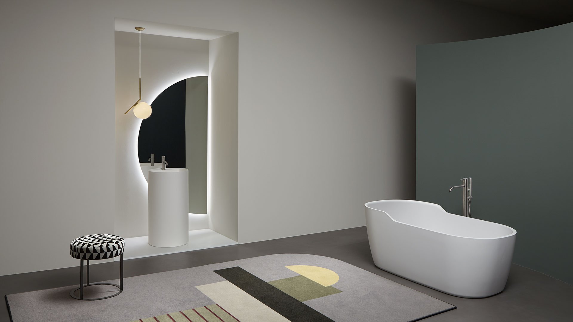 Simplo85 Напольная раковина стоящая прямоугольная Antoniolupi  - Вид №5