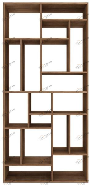 Ethnicraft Открытый двухсторонний книжный шкаф из тика Teak m-rack 14201