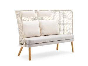 2-местный садовый диван с высокой спинкой