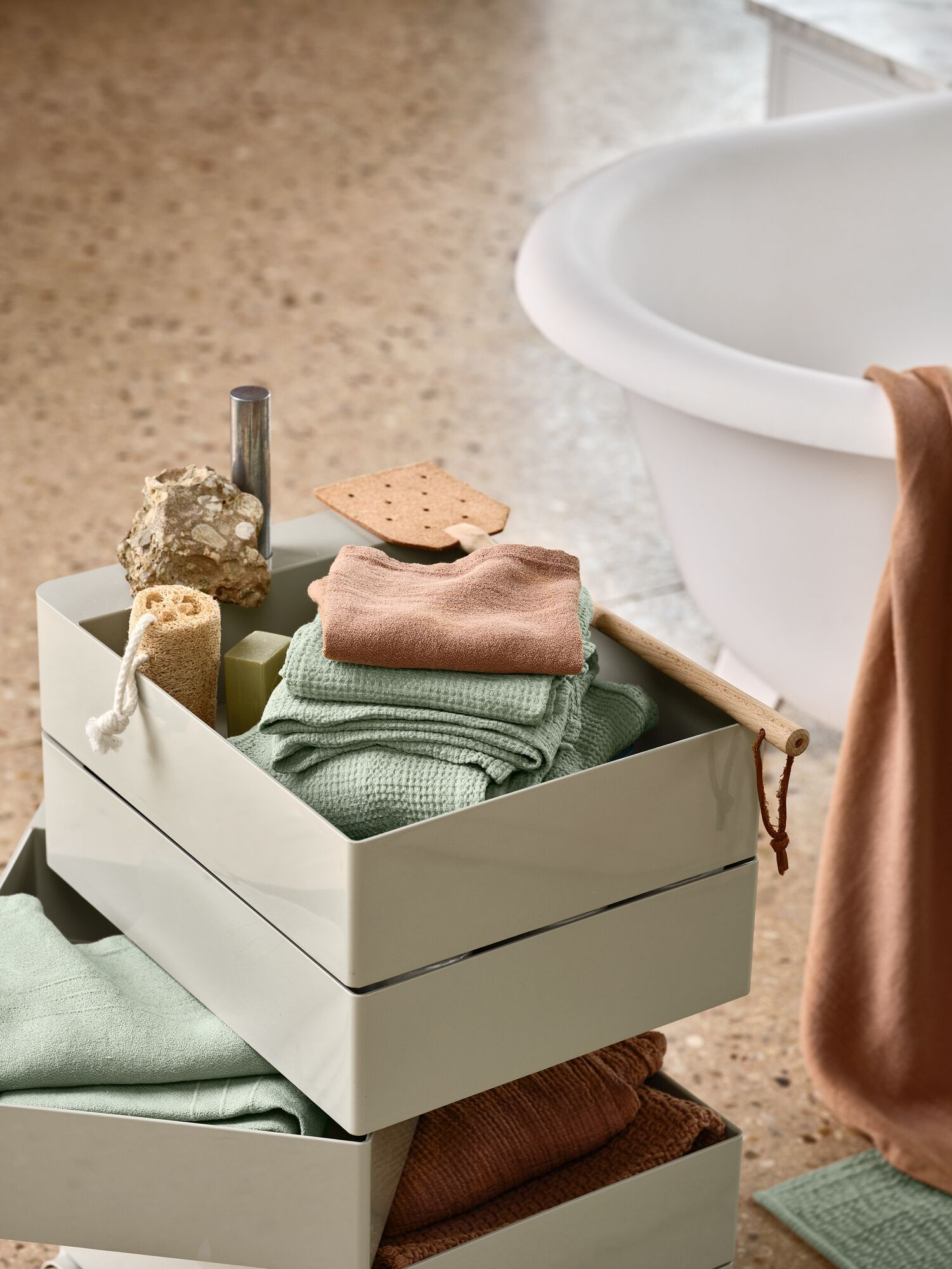 Пара льняных сотовых ванных комнат Society Limonta LIPE ARCH-00114411 - Вид №16