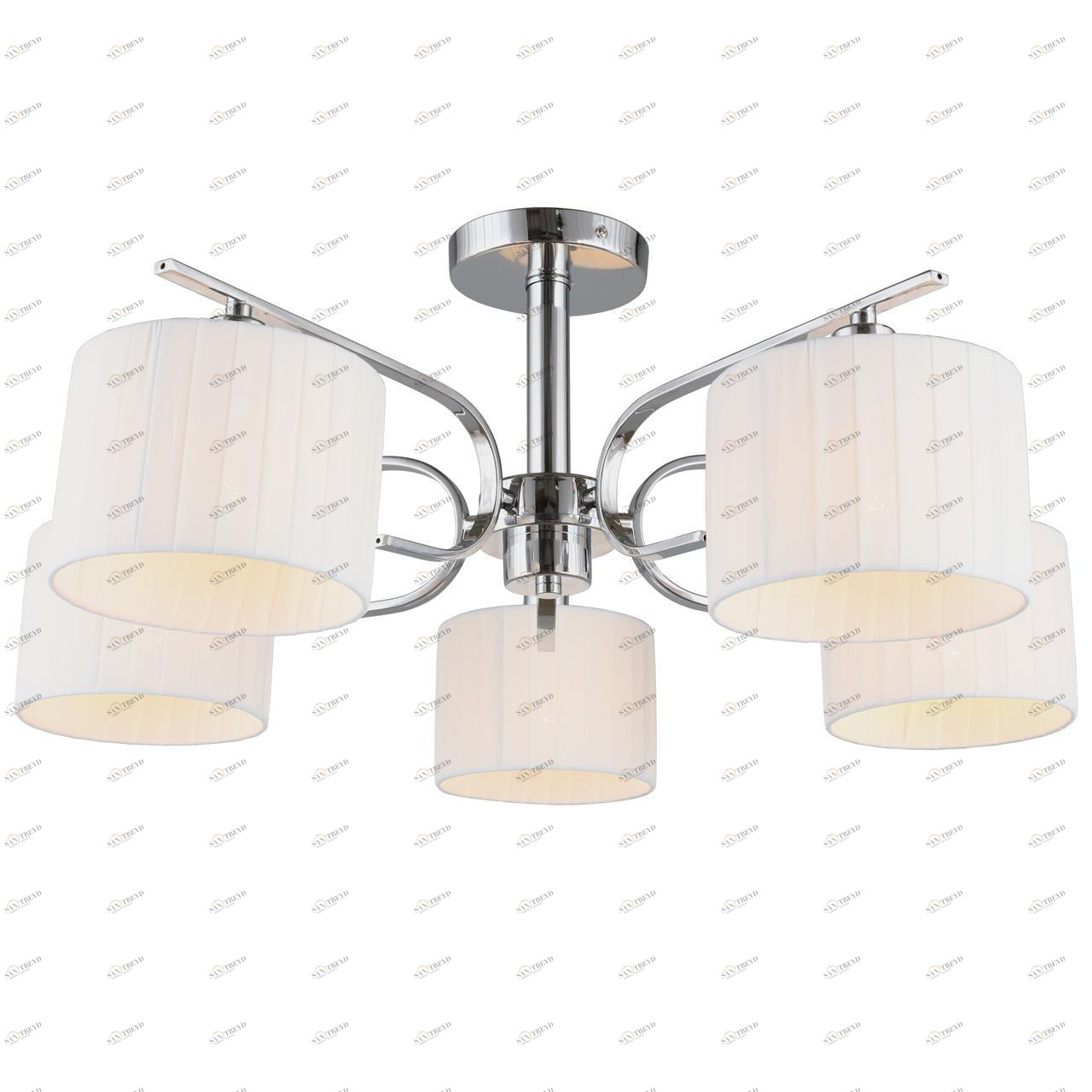Потолочная люстра Omnilux Neviano OML-34207-05 OMNILUX NEVIANO 328313 Белый;хром 