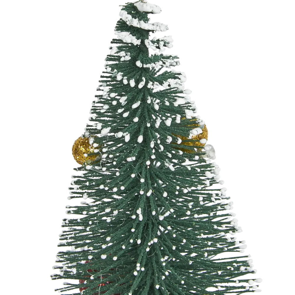 82197704 Ель искусственная новогодняя заснеженная с украшениями 20 см STLM-0021682 Santreyd  - Вид №2