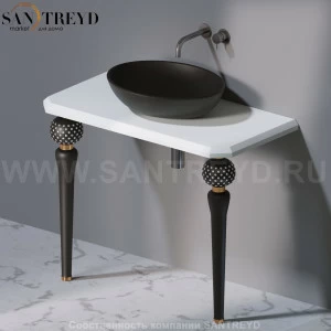 AeT ITALIA Deco Консольный столик с индивидуальными черными ножками со стразами С270.105SW