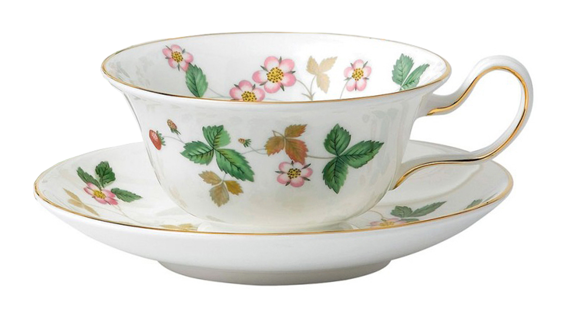 10672529 Wedgwood Сервиз чайный Wedgwood Земляника на 6 персон 21 предмет, фарфор Фарфор костяной  - Вид №5