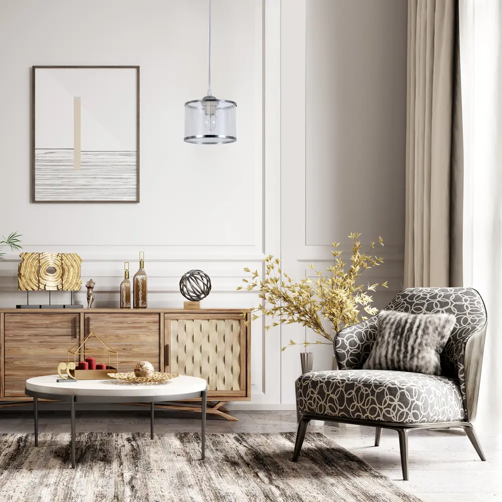 Светильник подвесной Essence 1 лампа 3 м² цвет хром 89452766 STLM-2017243 Escada  - Вид №6