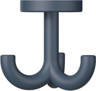 477.90B050 тройной крючок HEWI Edition matt | Polyamid 