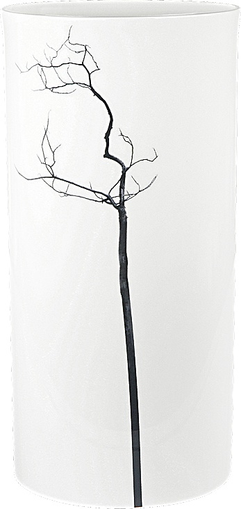81086 Dibbern Ваза цилиндрическая Dibbern "Чёрный лес" 29см Фарфор костяной 