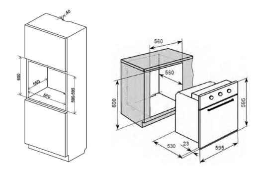 5350436 Электрический духовой шкаф LEX EDM 042 BL черный STDN-0113092 - Вид №11