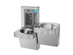 Бесконтактный диспенсер для воды с питьевым фонтаном