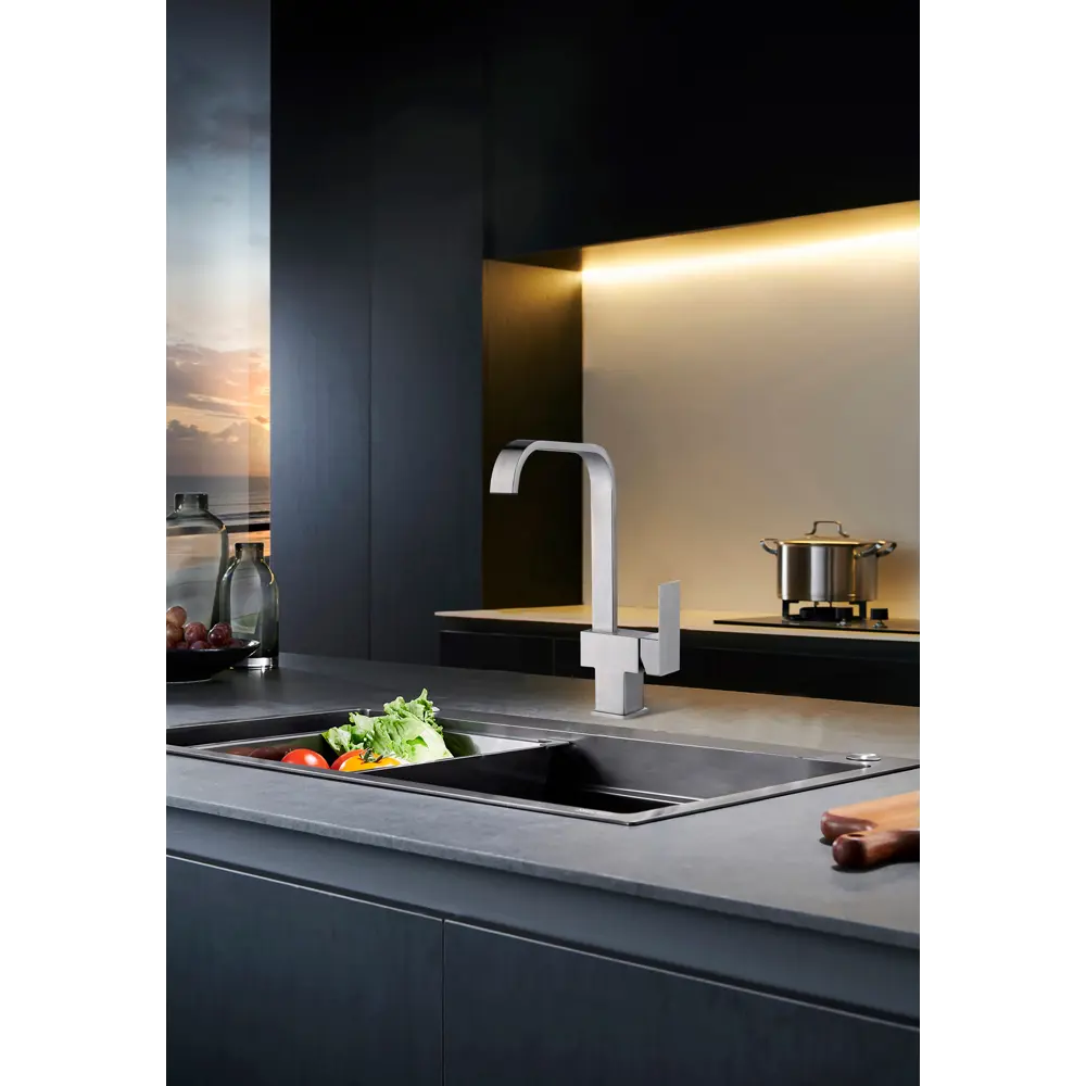 Смеситель кухонный Vidage VFR0011-13 высота 32 см цвет сатин STLM-2139917 - Вид №3