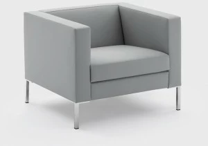 Viganò Кожаное кресло с подлокотниками Cubiko