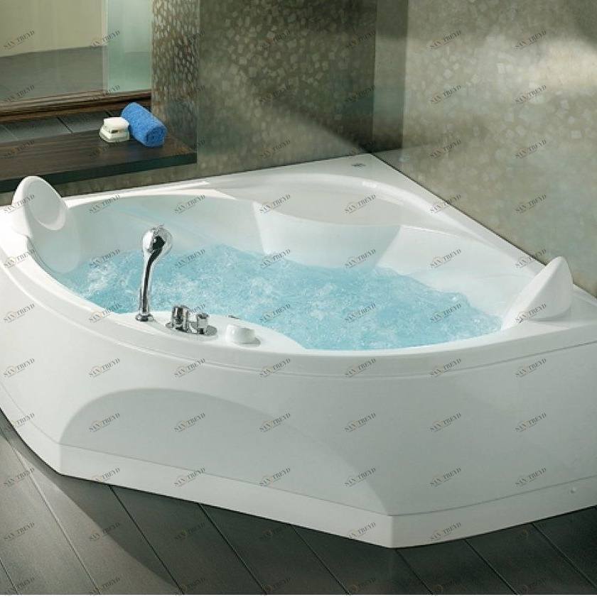 Ванна угловая с аэромассажем Greta 140 см Karolitalia BLUBLUEGRETABLUAIR