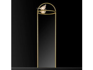 Металлическое зеркало со встроенным освещением