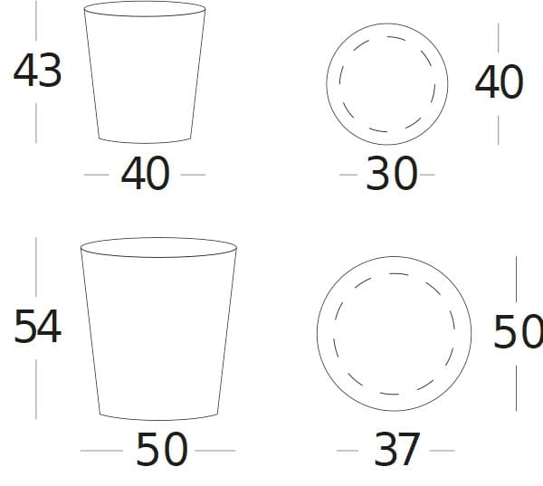Круглый глиняный садовый горшок Vincent sheppard SAYA ARCH-00149835 - Вид №10