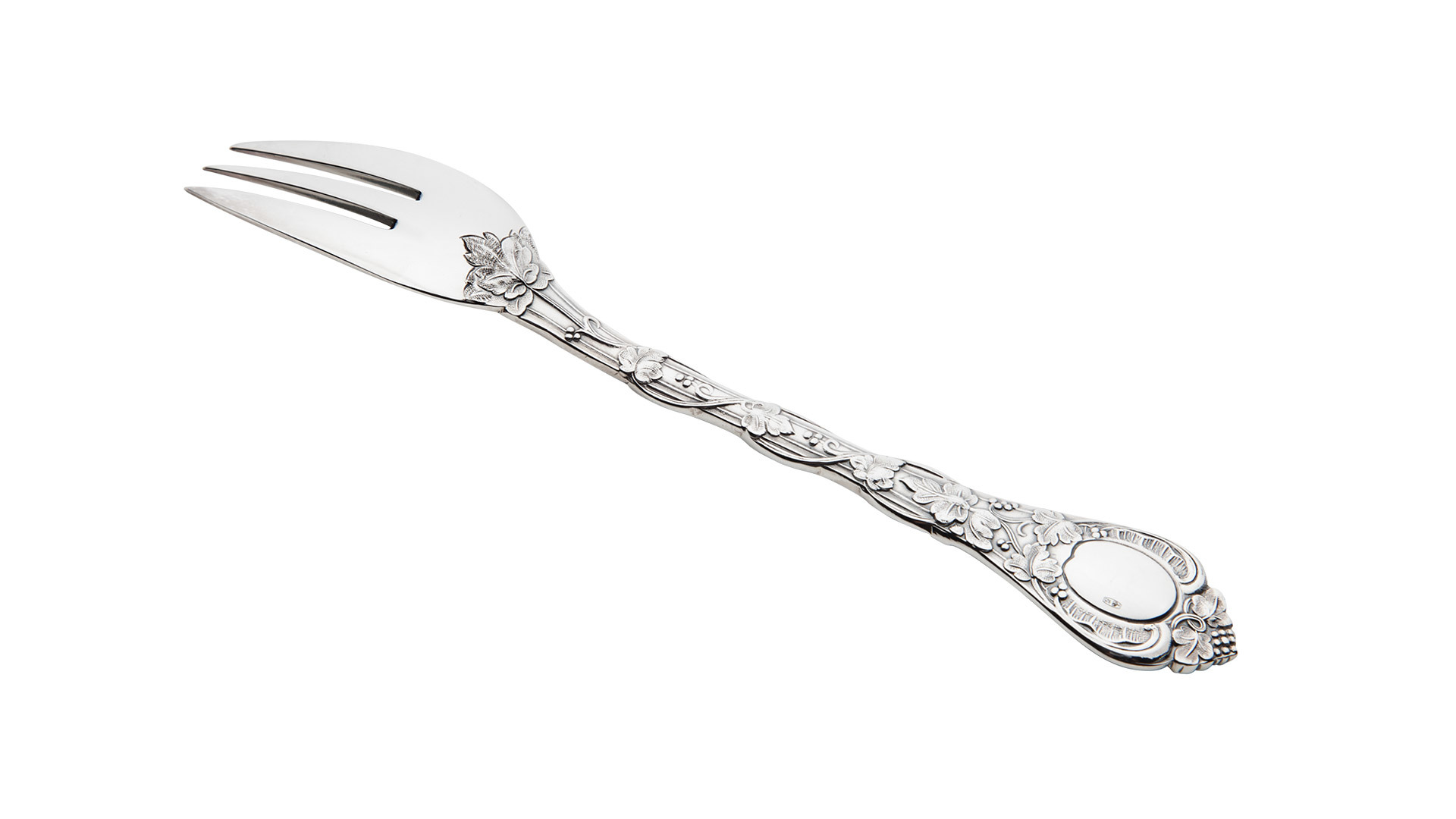 101878 Odiot Вилка для пирожных Odiot "Демидофф" 15,7см (серебро 925) Серебро 925  - Вид №1
