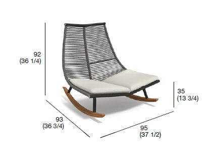 Кресло-качалка для сада RODA Laze ARCH-00135312 - Вид №12
