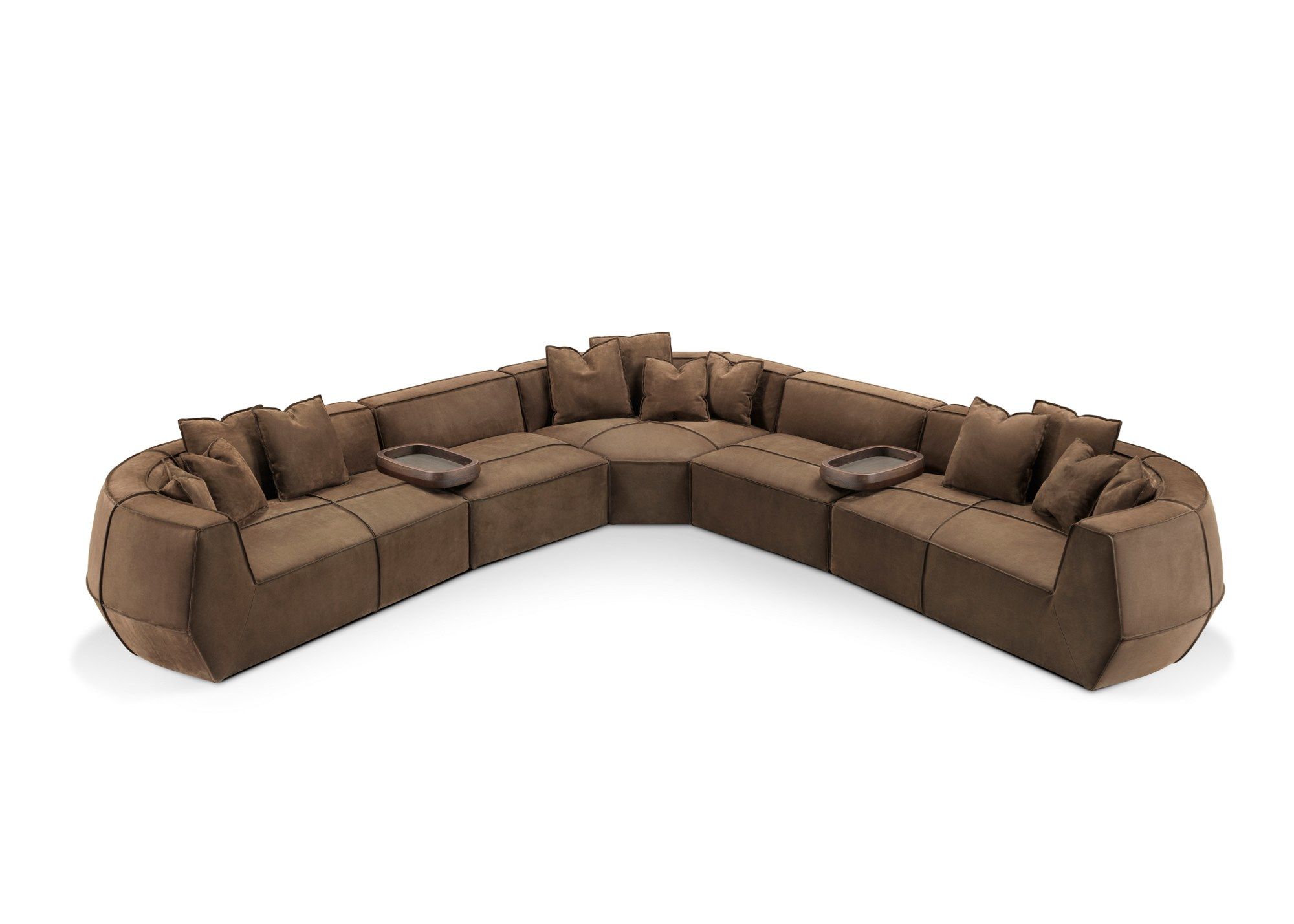 Кожаный изогнутый диван GHIDINI1961 Infinito ARCH-00089399 - Вид №27