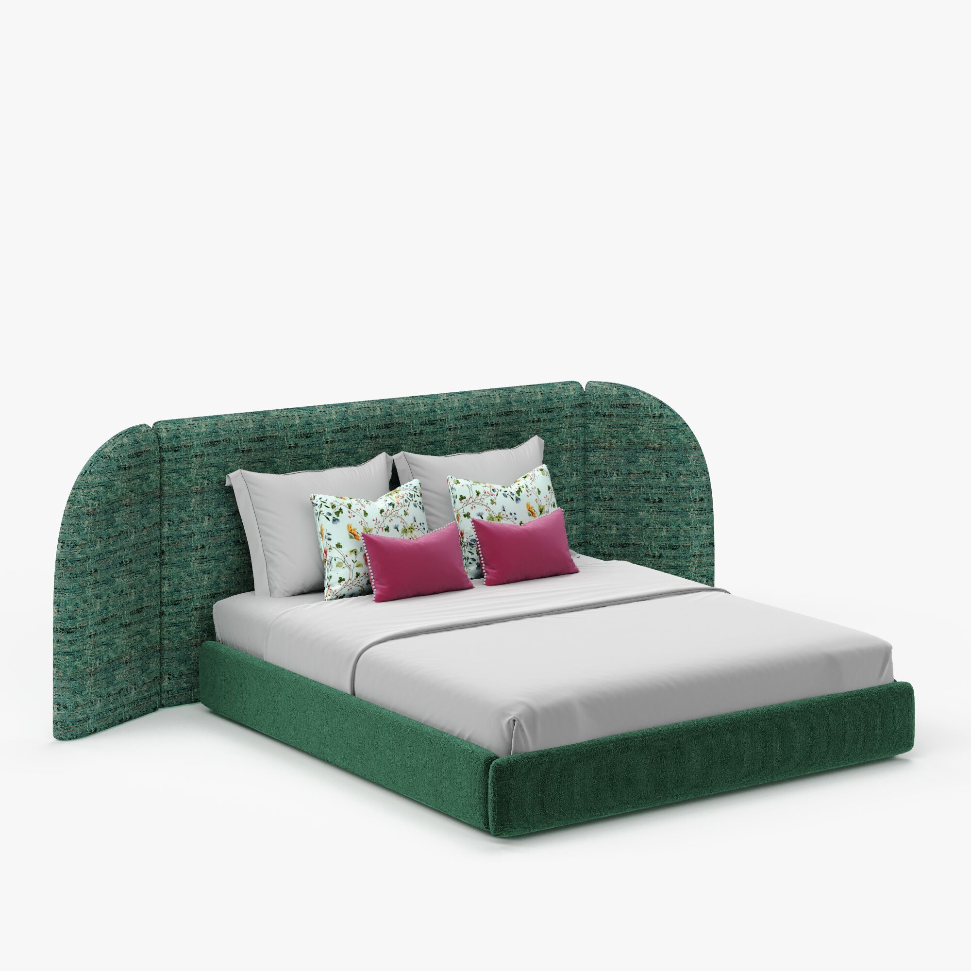 Двуспальная мягкая кровать из ткани Marianna Piccolo Gaia ARCH-00060872 - Вид №4