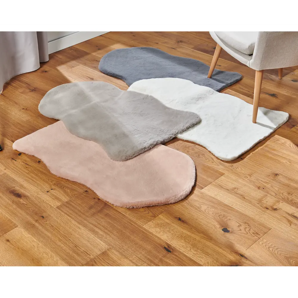 Коврик KREAFORTA Belleville 60x90 см полиэстер цвет белый STLM-2182056 - Вид №6