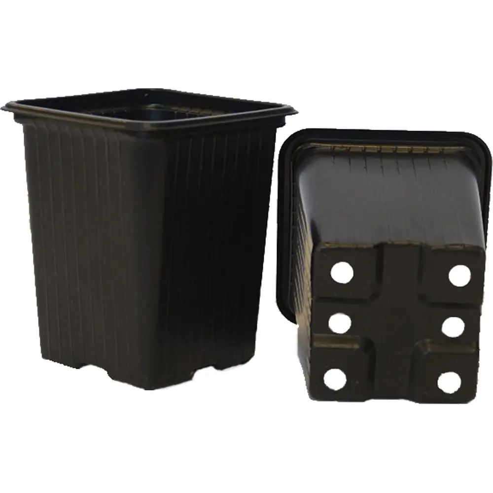 Горшок для рассады 7x7 см, 0.23 л, пластик, черный Santreyd STLM-2017139