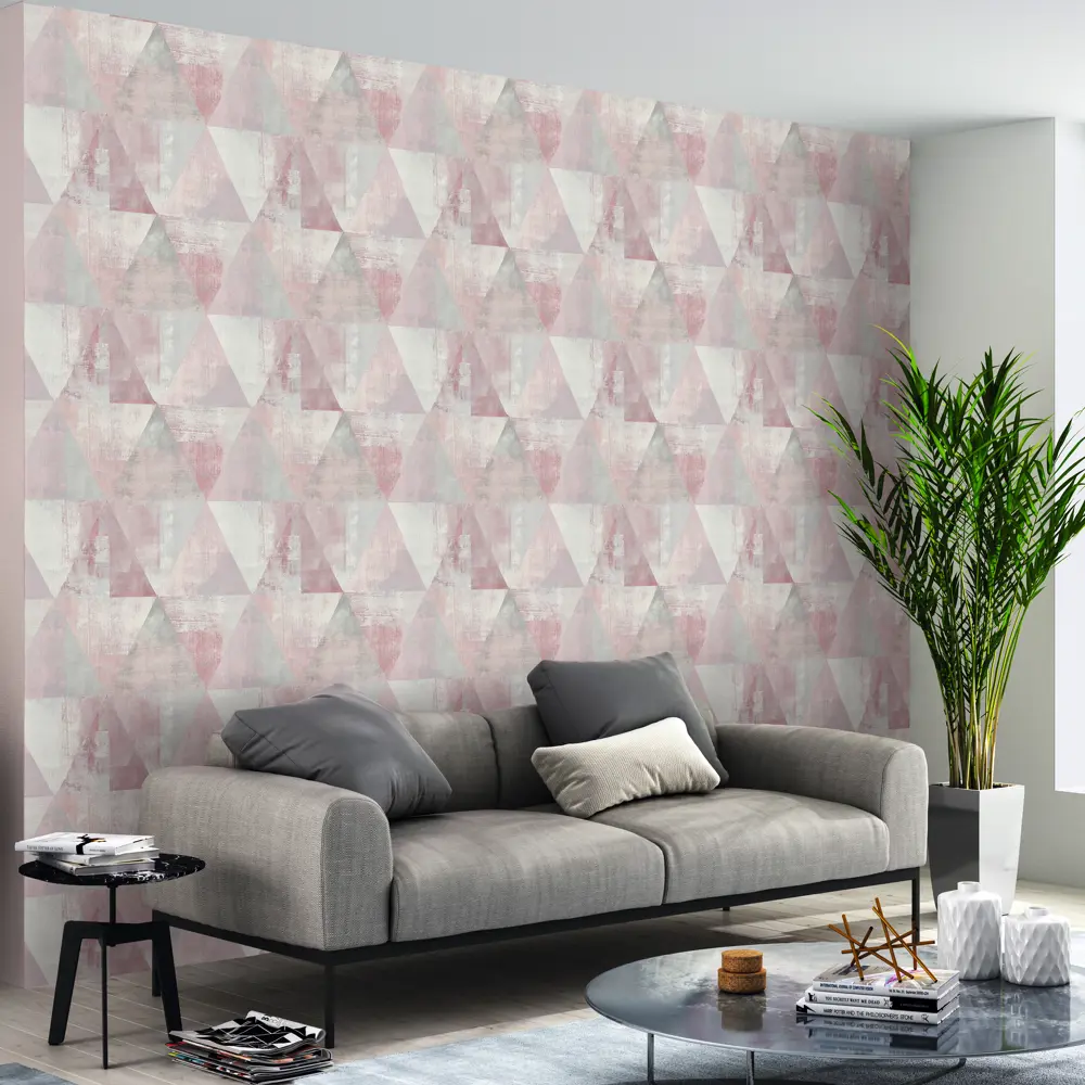 Обои флизелиновые «Пирамида» RA 410938 цвет розовый 0.53 м Rasch Hyde Park STLM-2064138 - Вид №3