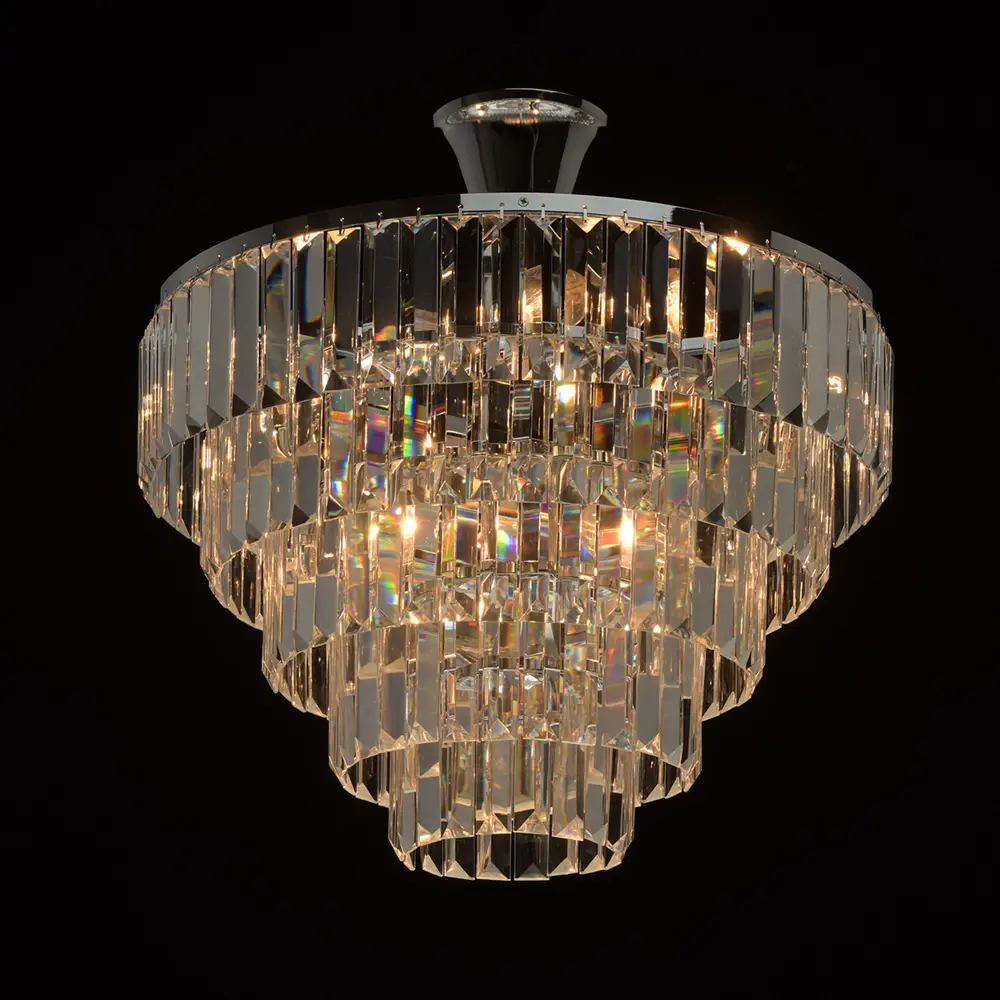 Люстра каскадная хрустальная подвесная Аделард 5xE14x60 Вт MW-Light STLM-2158527