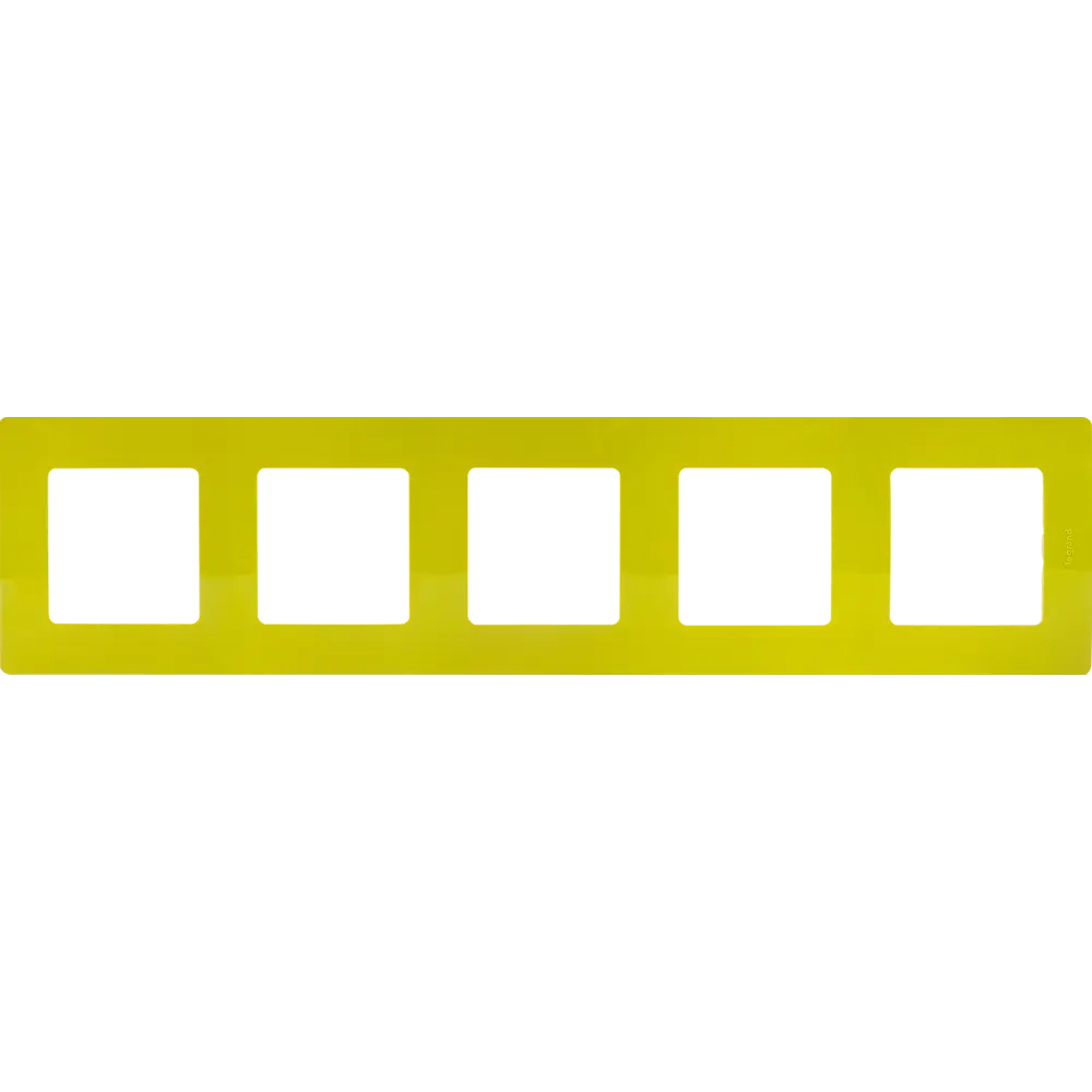 Рамка для розеток и выключателей Legrand Etika 5 постов, цвет зеленый папоротник STLM-2072283