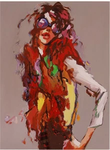 Картина на холсте 120х90 см "Рок-звезда" EVENHOME КАРТИНЫ МАСЛОМ 129832 Желтый;красный;разноцветный