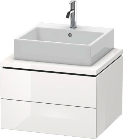 LC581504747 Тумбочка для консоли L-Cube #LC5815 620 x 547 мм Каменно-синий глянцевый лак Duravit - Вид №2