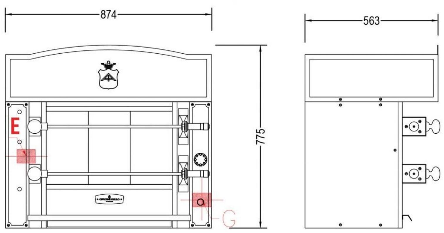 Officine Gullo Металлический газовый гриль sun-id-1360454 - Вид №1