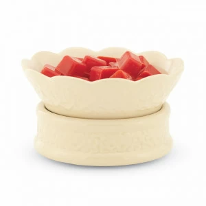 Керамический воскоплав кремовый CWD-Cream Emboss CANDLE WARMERS  268152 Бежевый