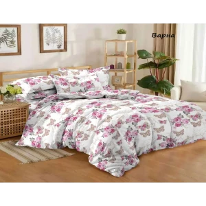 91400238 Комплект постельного белья Эльф Domovita 1185 Варна, двуспальный, бязь, разноцветный STLM-1053682
