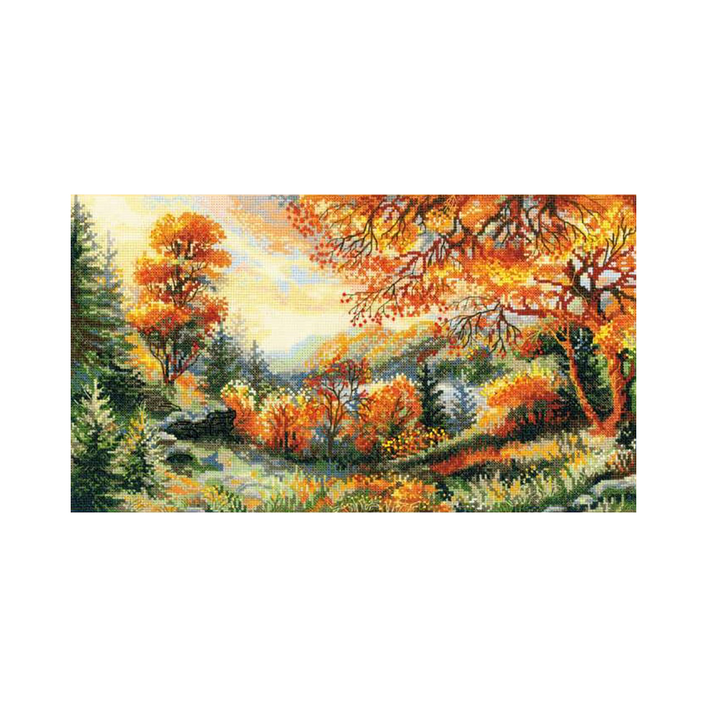 1314 Набор для вышивания Багряный лес 41 х 23 см RIOLIS Сотвори Сама 
