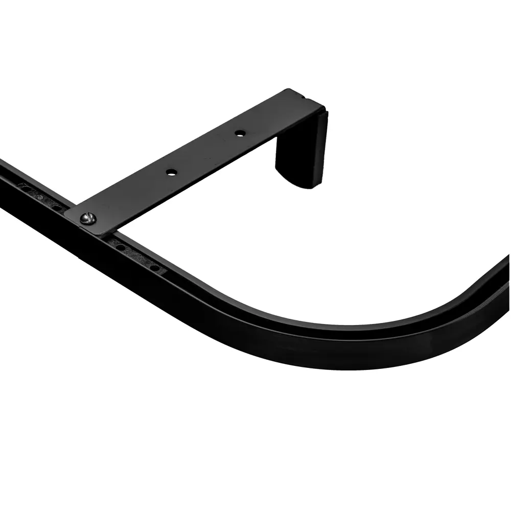 Элемент поворотный пристенный Арт-декор алюминий цвет черный STLM-2197942