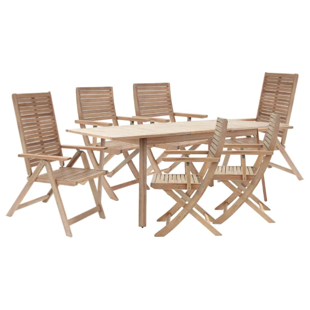 Стол садовый раздвижной Naterial Solis Butterfly 150-200x90x76 см акация светло-коричневый Товар без серии STLM-2079552 - Вид №14