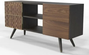 CP Parquet Тумба под ТВ из орехового дерева с ящиками Cp lab design