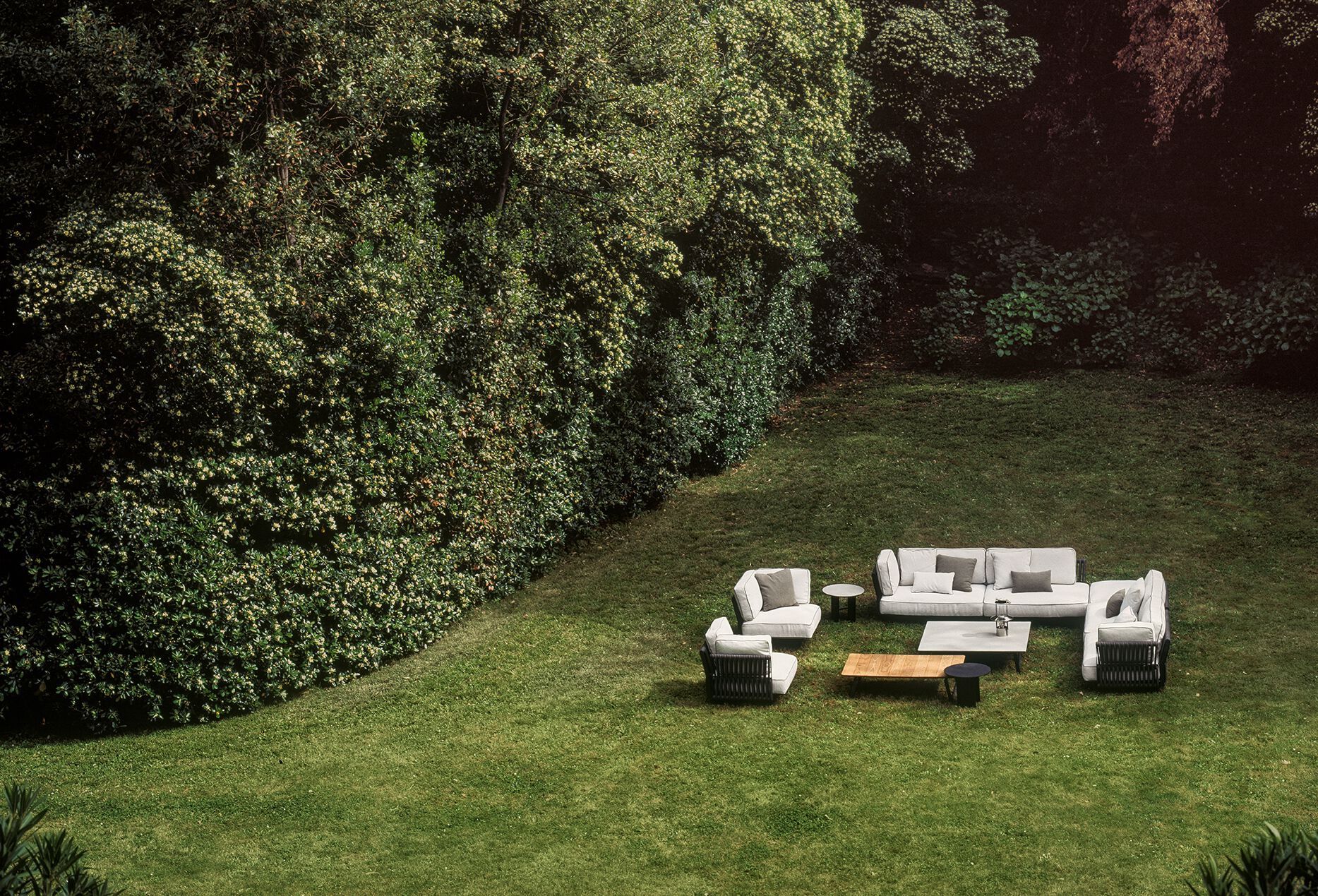 Угловой садовый диван из ткани Potocco Soul ARCH-00077792 - Вид №4