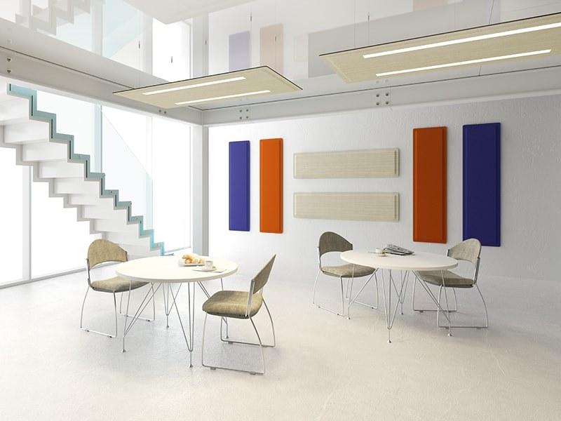 MASCAGNI Подвесная акустическая панель из меламина со встроенной подсветкой Sound sun-id-1446934 - Вид №4