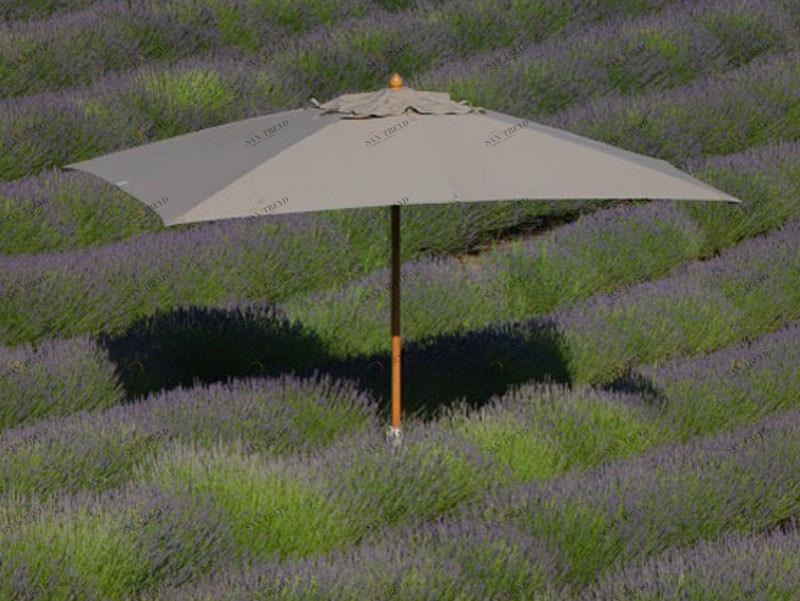 Ethimo Прямоугольный зонт из акриловой ткани Classic Omresb