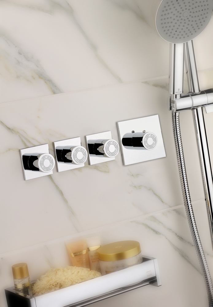 Z031205 + Z030202 000 Смеситель & запорный кран Oki 3 Outlets LP BOSSINI  - Вид №5