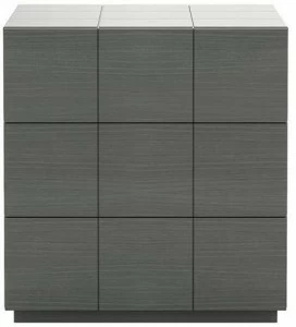 Laskasas Квадратная тумбочка из дерева с ящиками Charlotte