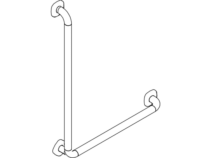 Алюминиевая ручка для ванной комнаты с порошковым покрытием для душа Ropox Maniglione a L ARCH-00095253
