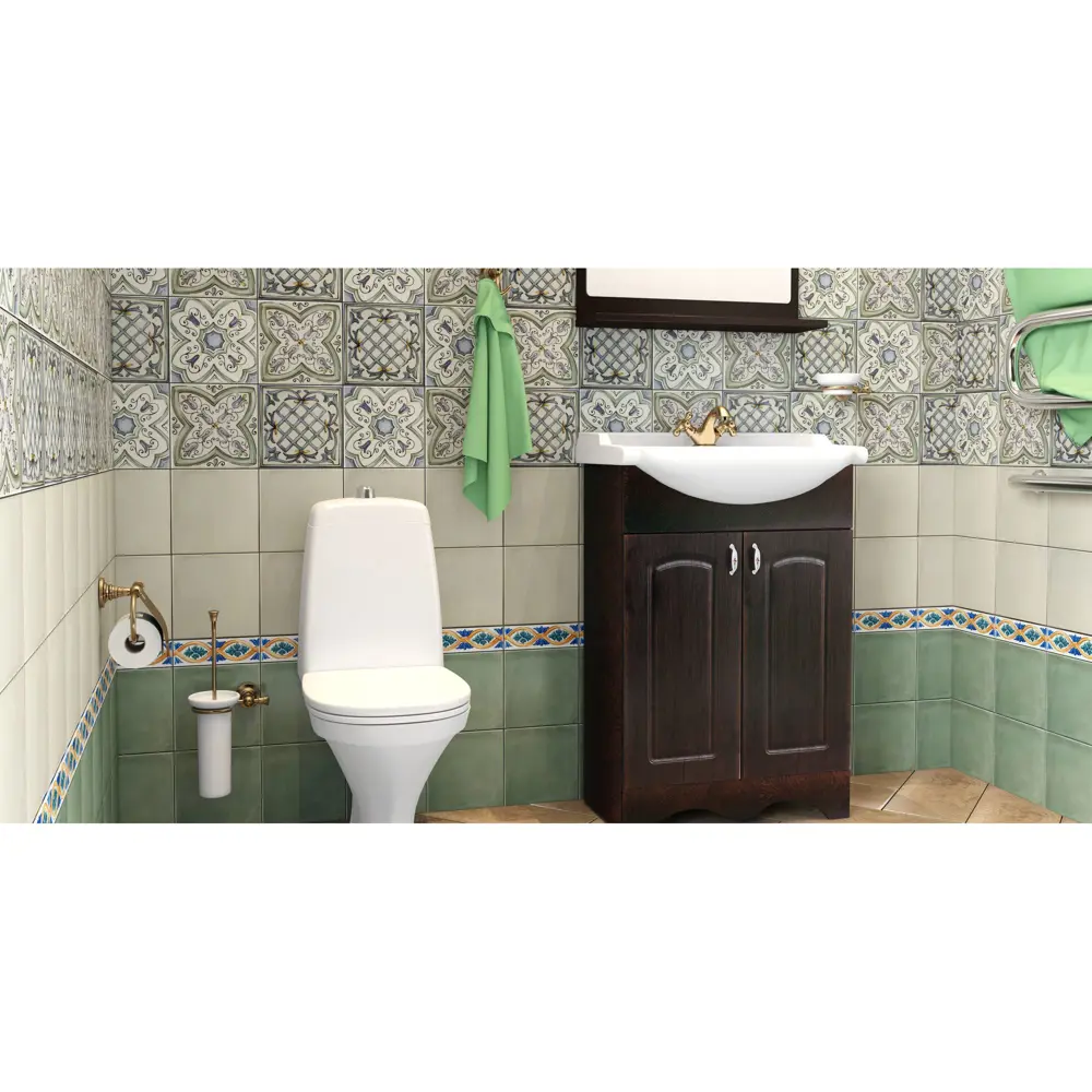 Бордюр «Багет» 20х5 см цвет белый Kerama Marazzi STLM-2117124 - Вид №1