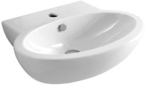 CMLS06550T0M Подвесная раковина настенная прямоугольная Azzurra Ceramica Comoda белая