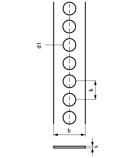 0831026 Монтажный элемент BIS Перфолента оцинкованная монтаж обычных и вентиляционных труб WALRAVEN  - Вид №1